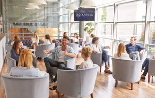 salle d'accueil lounge Aspria